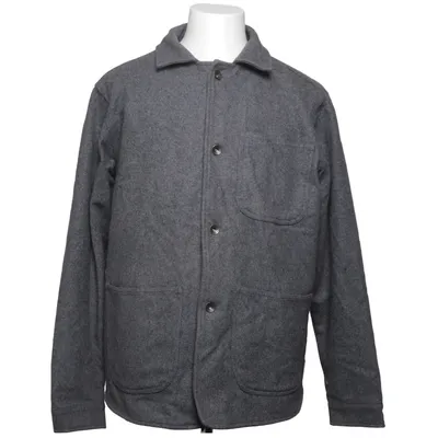 Skjortejakke (Grå) fra Native North Polyester, Uld