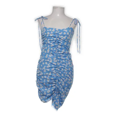 Jurk (Blauw, Wit, Geel) van Loavies Polyester
