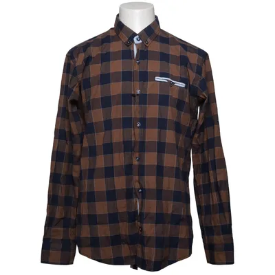 Chemise en flanelle (Bleu, Marron) de Tudors Coton, Polyester