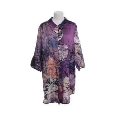 Shirt (Purple, Multicolored) from Selection by Ulla Popken Cotton, Silk