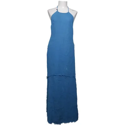 Halternek jurk (Blauw) van Met Katoen, Viscose