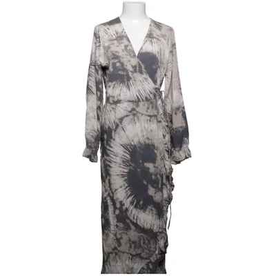 Wickelkleid (Grau, Beige, Weiß) von Stajl Viskose