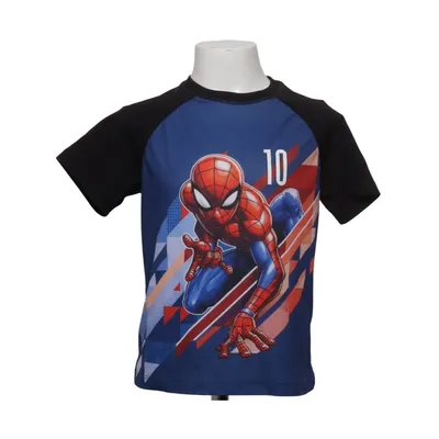 T-shirt (Blue, Black, Multicolored) from H&M x Marvel Polyester