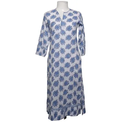 Kaftan (Blauw, Wit) van Anokhi Katoen