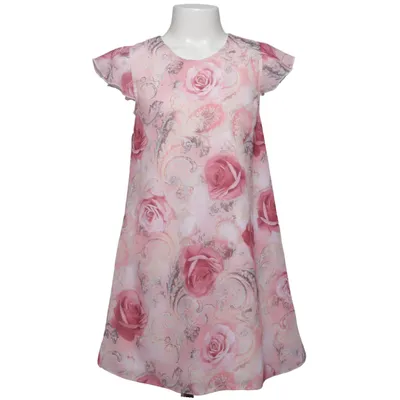 Jurk (Roze, Meerkleurig) van Loki by Cadeau Polyester, Viscose