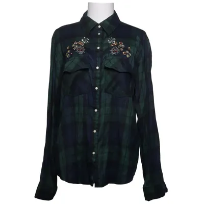 Flanellskjorta (Grön, Blå) från Zara Basic Z1975 Denim