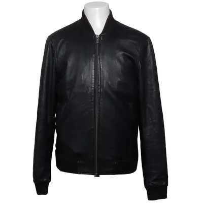 Leren jack (Zwart) van Infinity Leer, Polyester