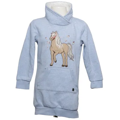 Rollkragenkleid (Blau) von Topolino Baumwolle, Polyester