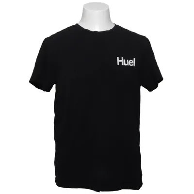 T-shirt (Noir) de Huel Coton, Élasthane