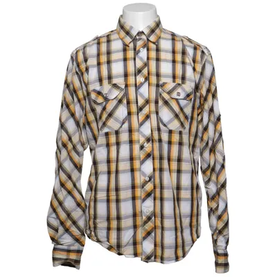 Chemise en flanelle (Jaune, Blanc, Bleu) de Iceman Coton