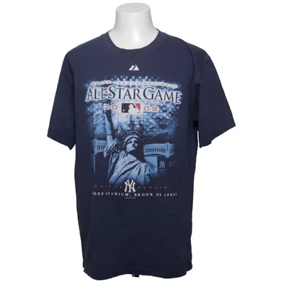 T-shirt (Bleu) de Majestic Coton