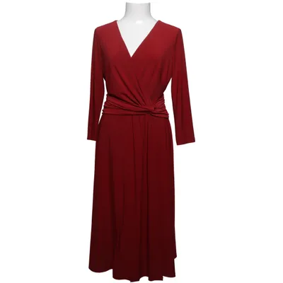 Kjole (Rød) fra Lauren Ralph Lauren Elastan, Polyester