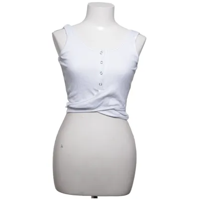 Débardeur (Blanc) de Vestidos Coton, Élasthane, Polyester