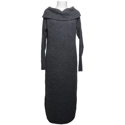 Maxi jurk (Grijs) van H&M Acryl, Elastaan, Polyester, Wol