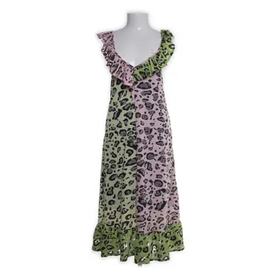 Dress (Pink, Green) from HUNKØN Viscose, Polyester, Elastane