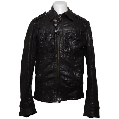 Leren jack (Bruin) van Diesel Leer, Polyester