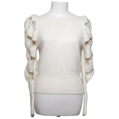 Sweater (Beige, Guld, Hvid) fra Zara Akryl, Alpacauld, Polyamid