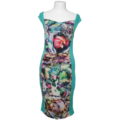 Klänning (Grön, Flerfärgad) från Ariana Elastan, Polyester, Viskos