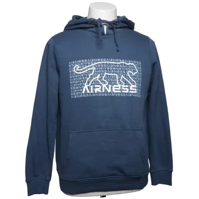 Hoodie (Blue) from Airness Cotton, Elastane, Polyester
