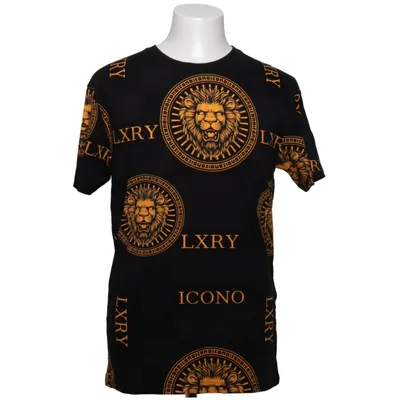 T-shirt (Noir, Or) de Icono Coton, Élasthane