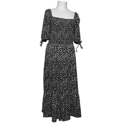 Långklänning (Svart, Vit, Gul) från DeFacto Woman Elastan, Polyester
