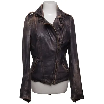 Bikerjacka (Brun) från Muubaa Bomull, Skinn, Polyester