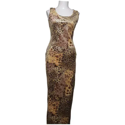 Robe longue (Beige, Marron, Multicolore) de Faust Paris