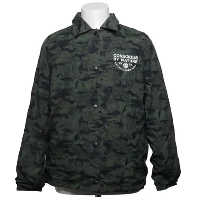 Coach jacket (Green, Black) from Element Cotton, Polyester
