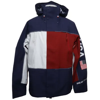 Regnjacka (Blå, Vit, Röd) från Tommy Hilfiger Polyester