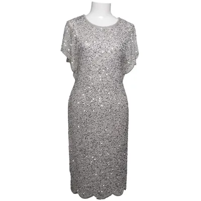 Cocktail dress (Gray, Silver) from Adrianna Papell Polyester