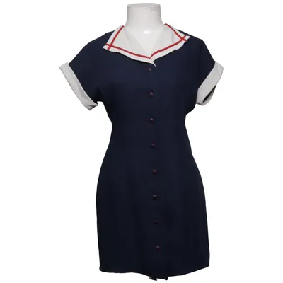 Dress (Blue, White, Red) from Susan Bristol Acetate, Polyester