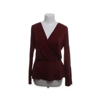 Wikkelblouse (Rood) van Samsøe & Samsøe Cupro, Elastaan