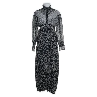 Maxi dress (Black, White) from Topshop Polyester, Nylon, Cotton