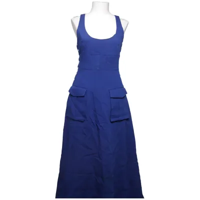 Robe (Bleu) de Tommy Hilfiger Soie, Laine
