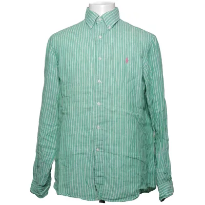 Buttondownskjorte (Grøn, Hvid) fra Polo Ralph Lauren Linned
