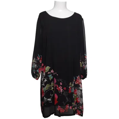 Dress (Black, Multicolored) from DJT Polyester