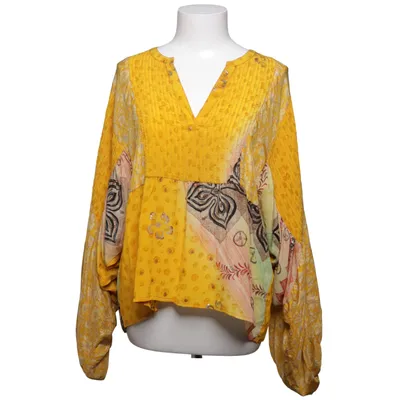 Blouse (Jaune, Multicolore) de Sissel Edelbo Soie