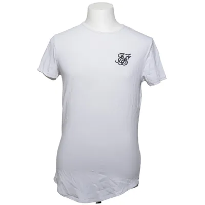 T-shirt (Blanc) de SikSilk Coton, Élasthane