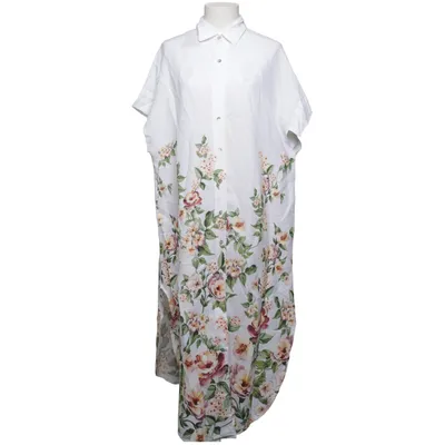 Blusenkleid (Weiß, Mehrfarbig) von Zeta Otto Leinen, Viskose