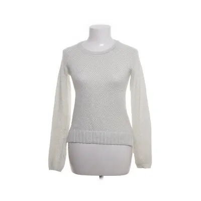 Tröja (Vit, Silverfärgad) från H&M Angora, Metallfiber, Polyamid, Polyester