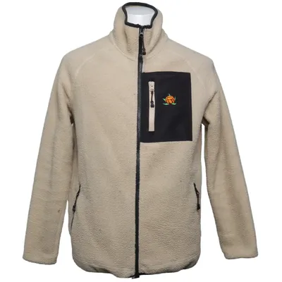 Fleece jacket (Beige, Black) from Sqrtn Company Recycled polyester