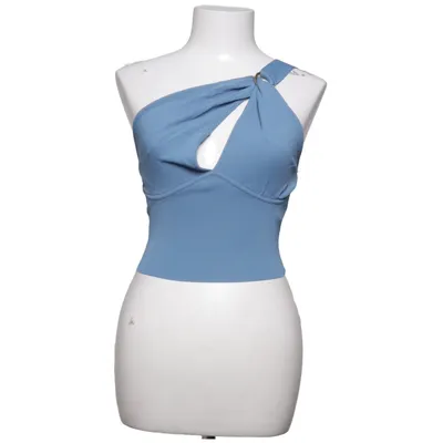 Halter neck top (Blue) from Zara Polyamide, Viscose