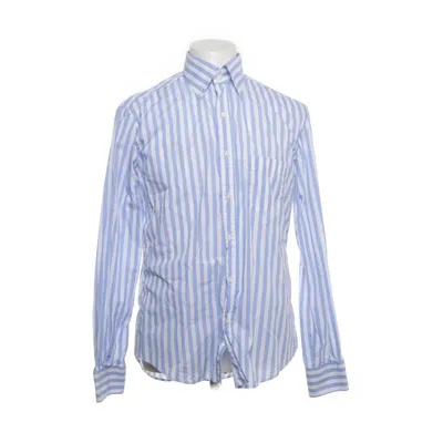 Overhemd (Blauw, Wit) van Berg & Berg Katoen