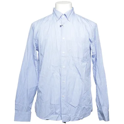 Chemise (Bleu, Blanc) de Uniqlo Coton