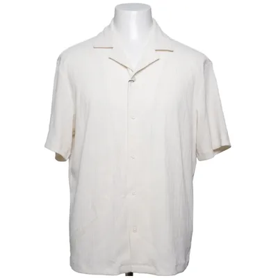 Chemise à manches courtes (Blanc) de H&M Polyester, Élasthane