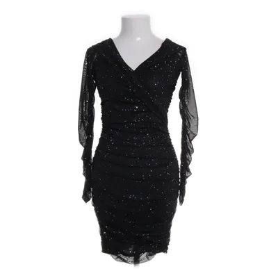 Cocktailkjole (Sort, Sølv) fra D&M Elastan, Polyester