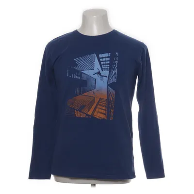 Long sleeve T-shirt (Blue, Orange) from STC Cotton