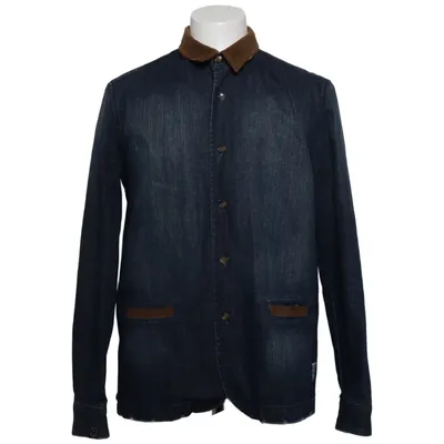 Jeansjacka (Blå, Brun) från Drop Dead Bomull