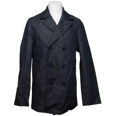Pea coat (Blue) from Crocker Denims Artisan Cotton, Polyester