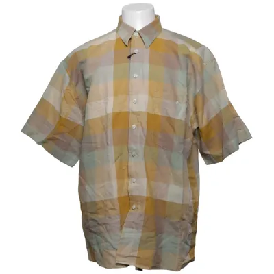 Kortärmad skjorta (Gul, Grön, Beige) från Basic Style Bomull, Linne